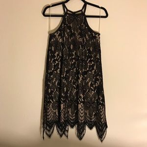 Black lace dress
